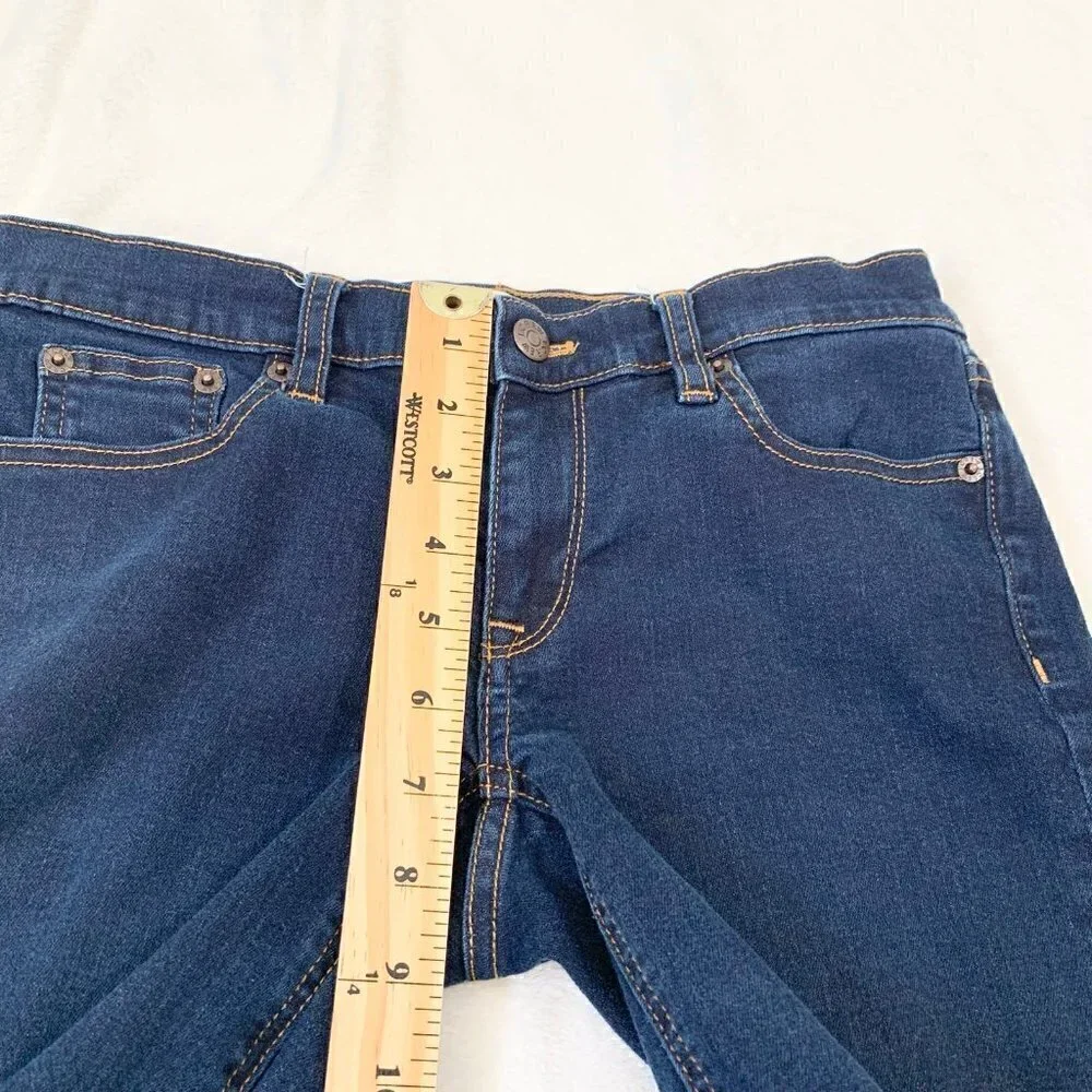 J.Crew Stretch Straight Leg Jeans Dark Wash Indigo Blue Women's‎ 26